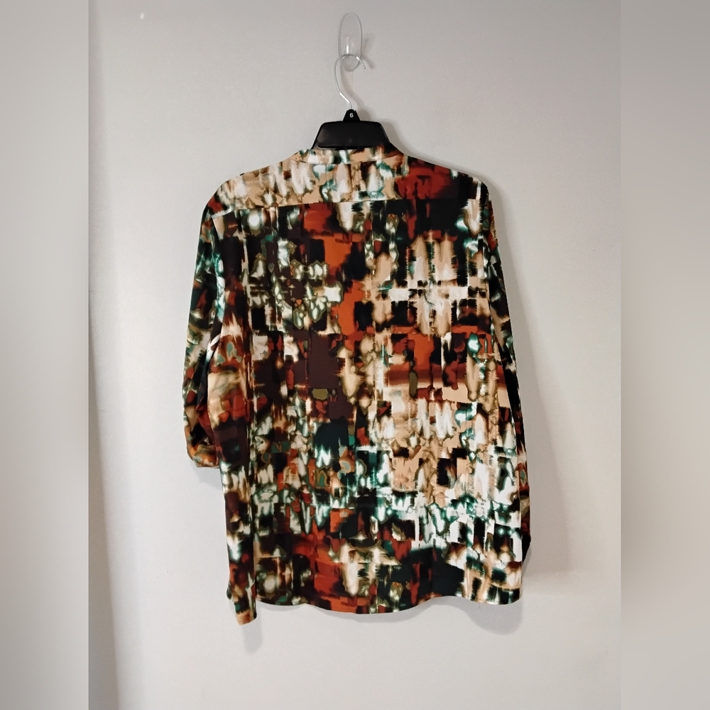 Calvin Klein Collection Multicolor Abstract Blouse - Picture 8 of 10